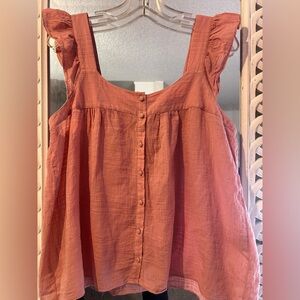 Rose & Olive Women's Pink Sleeveless Top